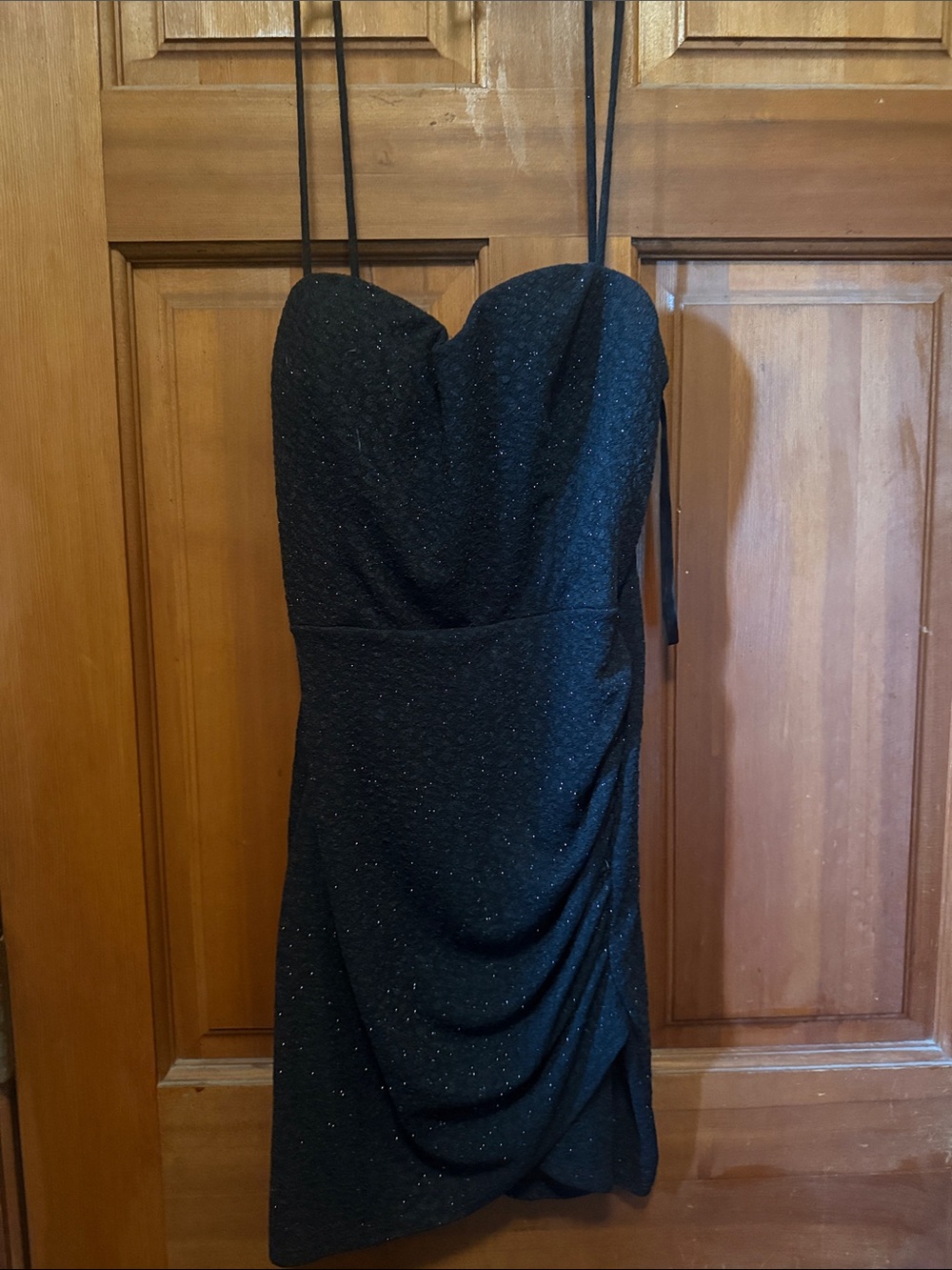 Windsor Black Sparkle Mini Dress
